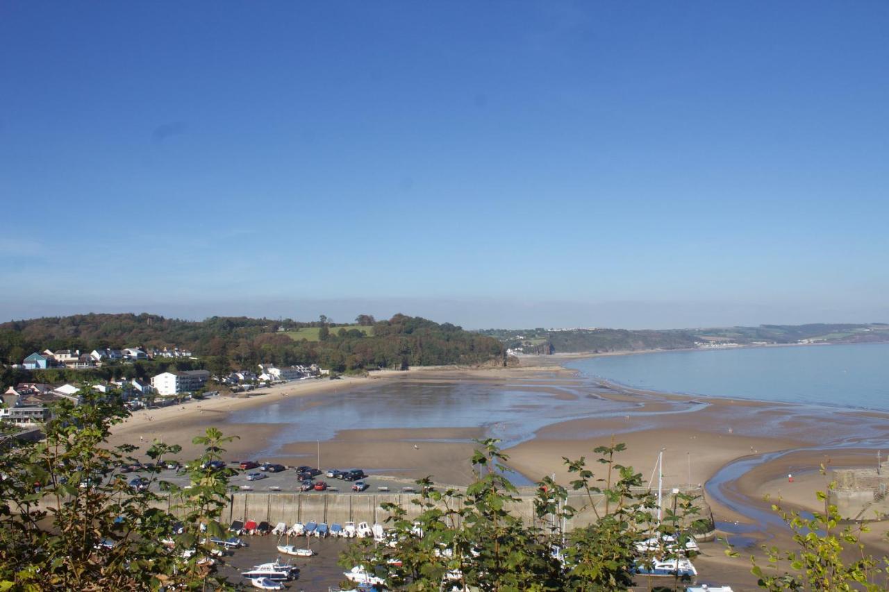 Beach House With Sea Views Over Saundersfoot Bay Exterior foto